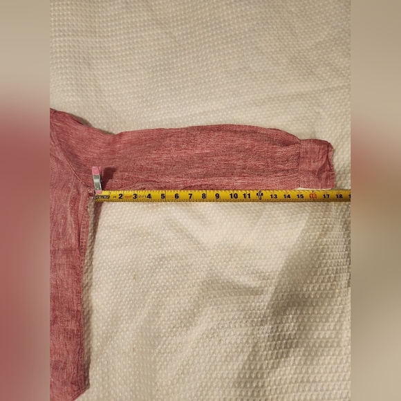 Women's Linen Relaxed Fit Frank & Eileen Button Up Size XS - Picture 8 of 13